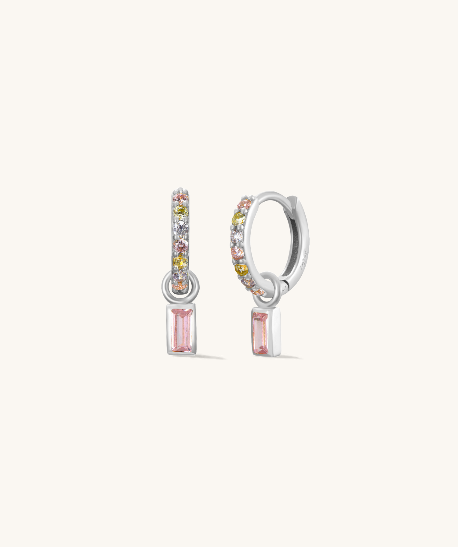 Kila CZ Silver Hoops