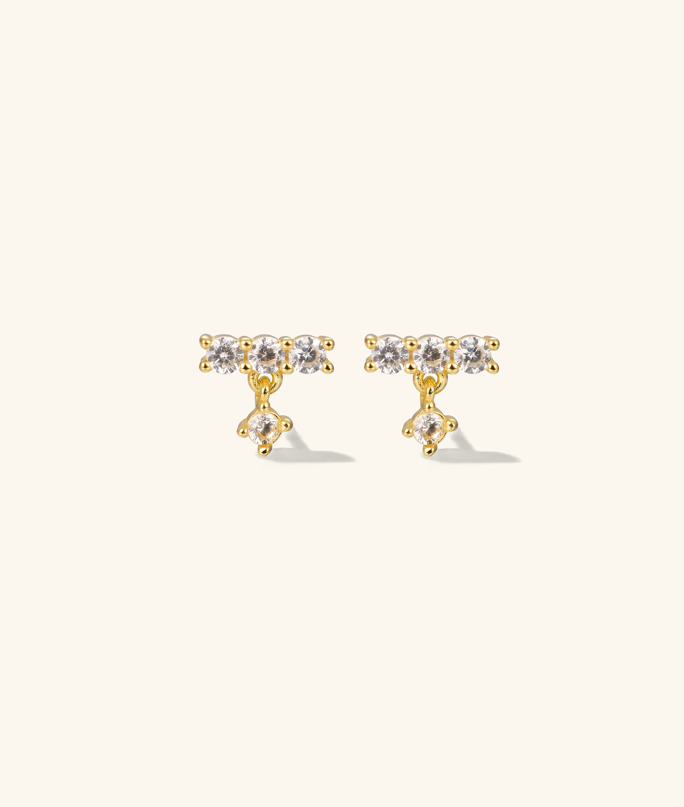 Cascade Studs in Gold