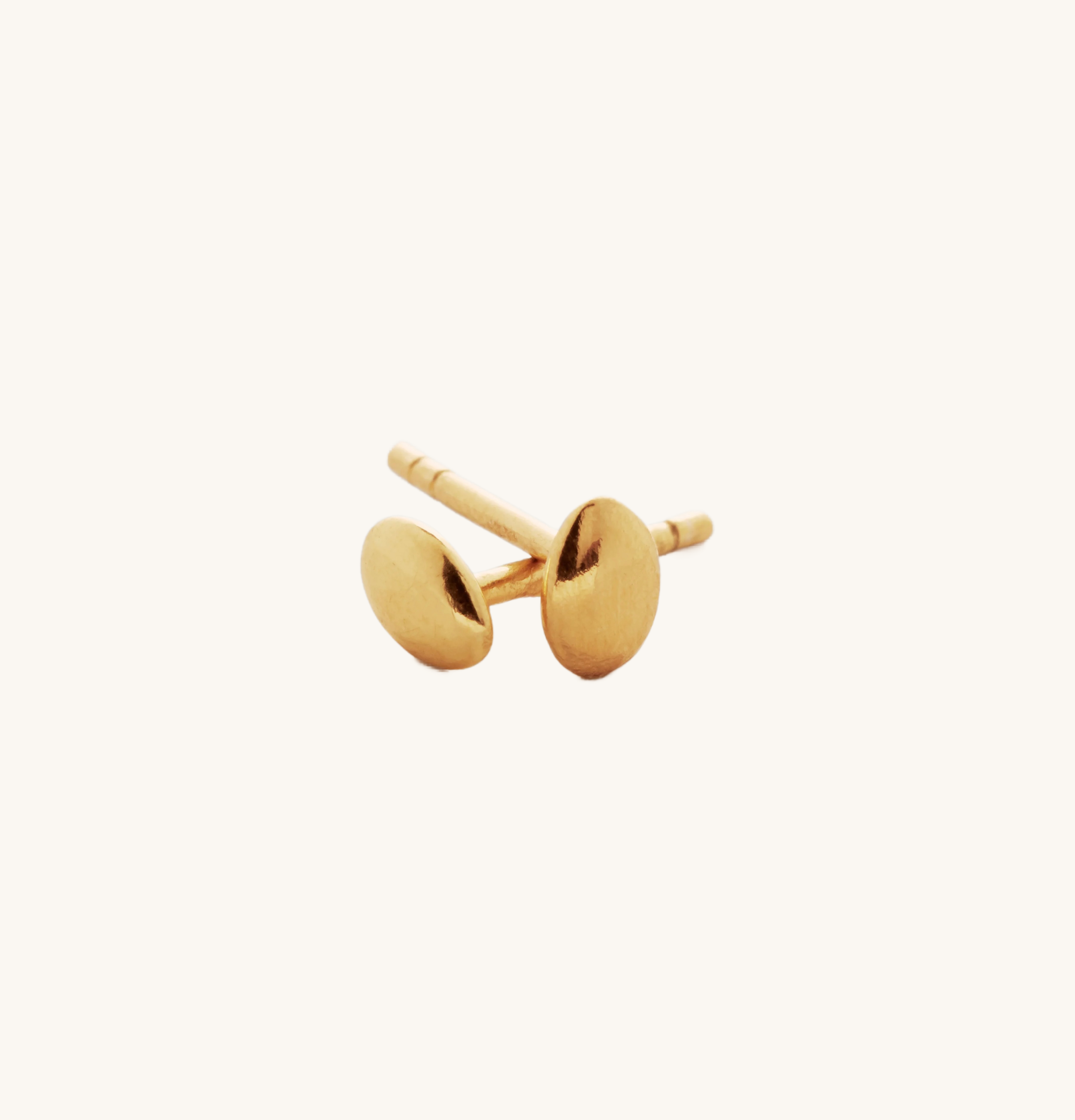 Oval Gold Studs