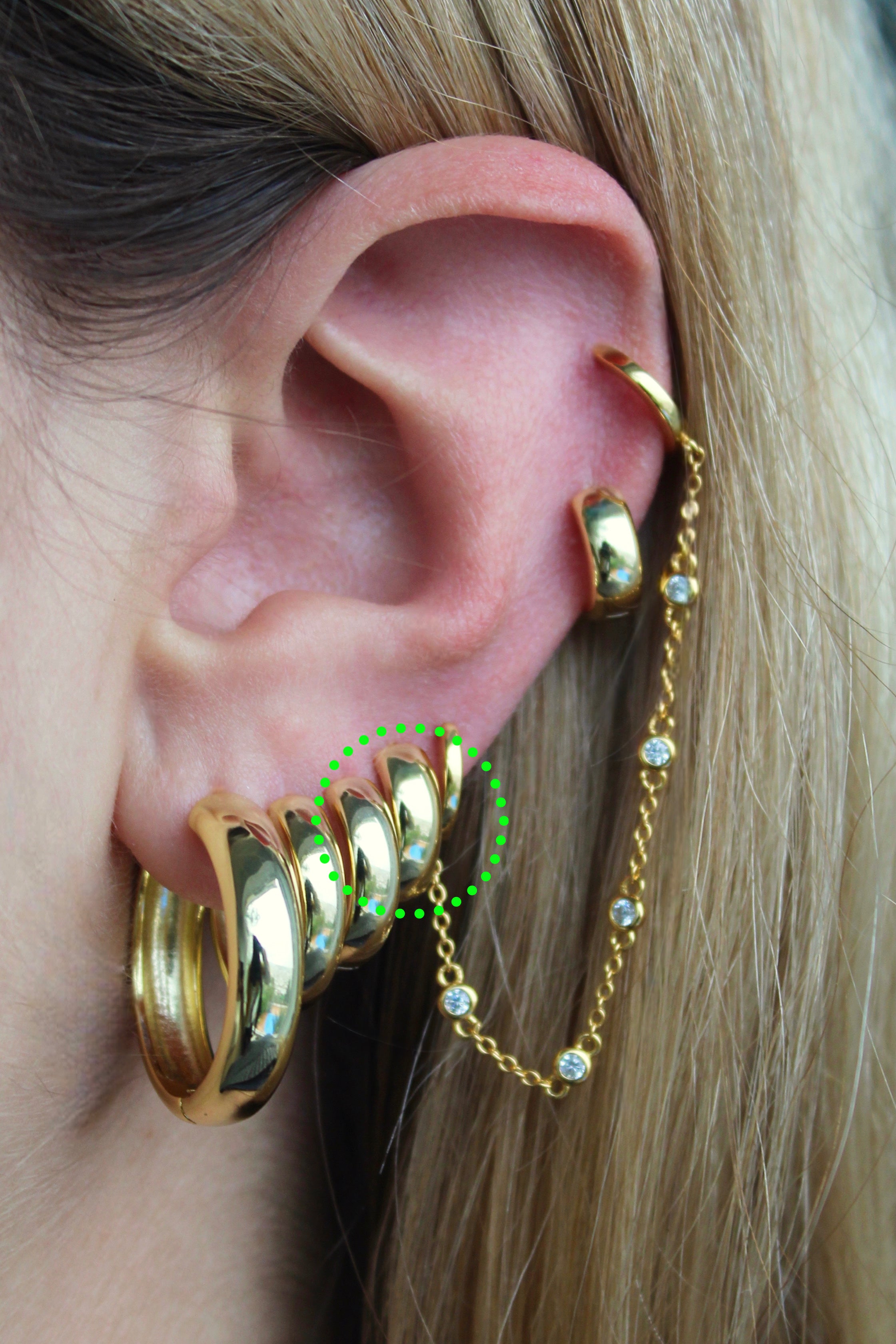 Aro Grueso Oro 14MM