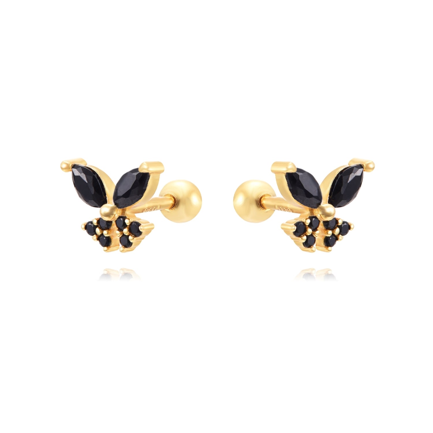 Pendiente BK Barbell Mariposa Dorado