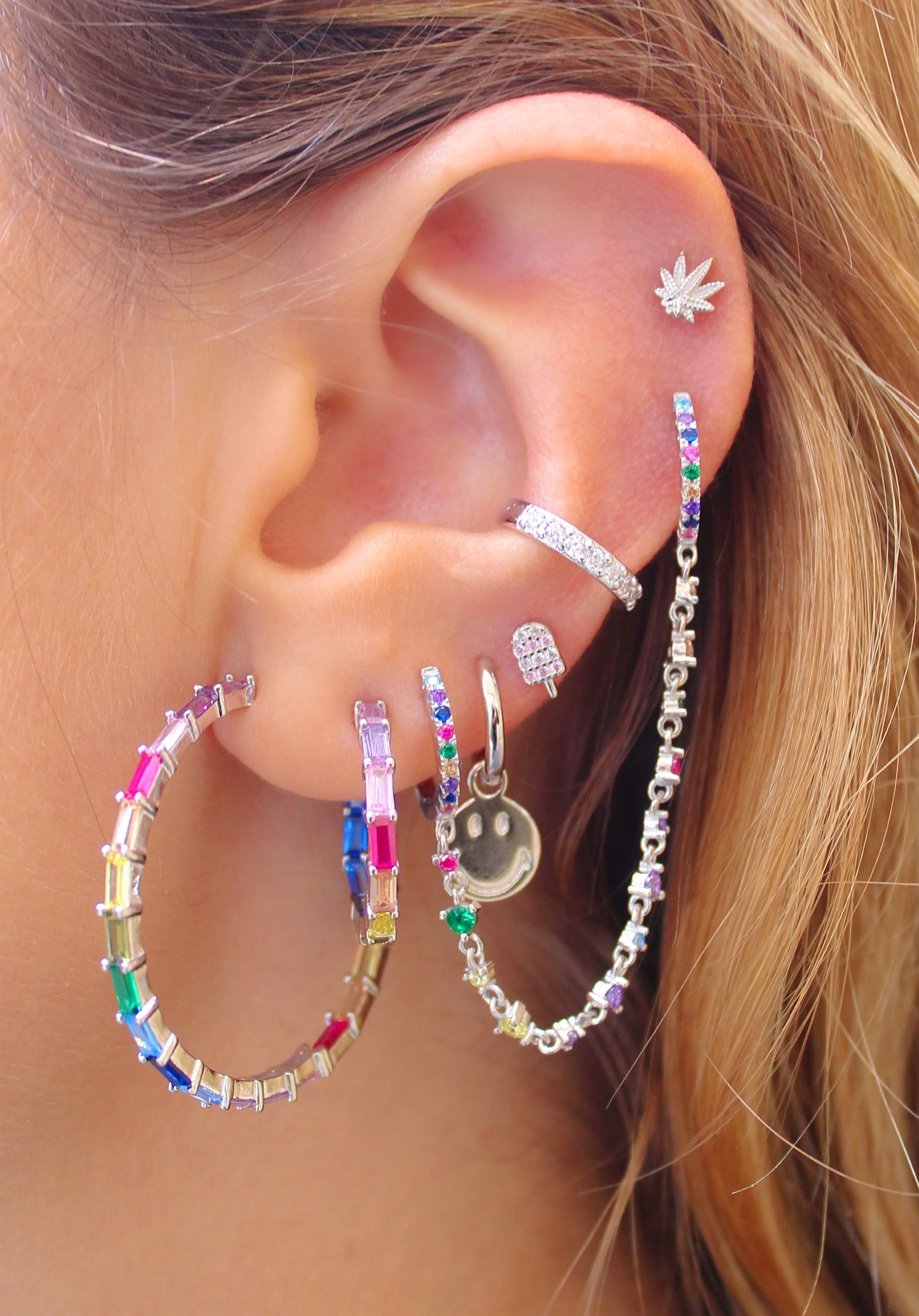 Pendientes de plata Ice Lolly