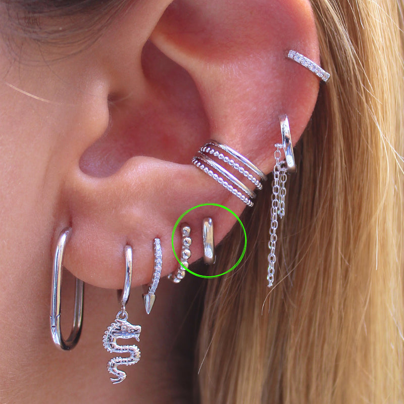 Aro Basic Plata Clasico 10MM