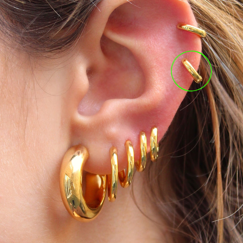 Aro Básico Clásico Oro 10MM