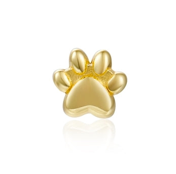 Pendientes Huella de Perro de Oro