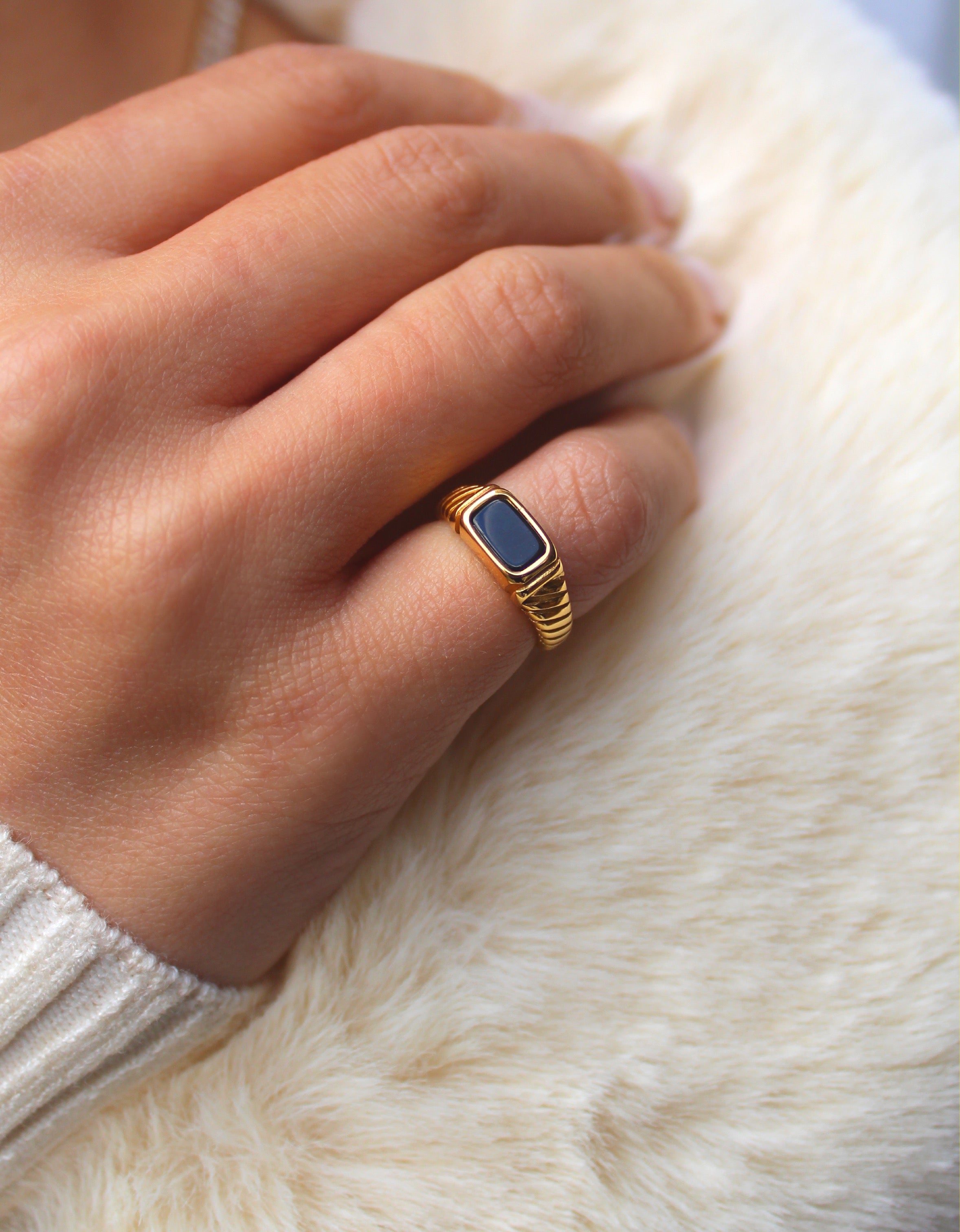 Pinky Finger Ring Men Mini Pinky Signet Ring Gold Signet Ring Mens