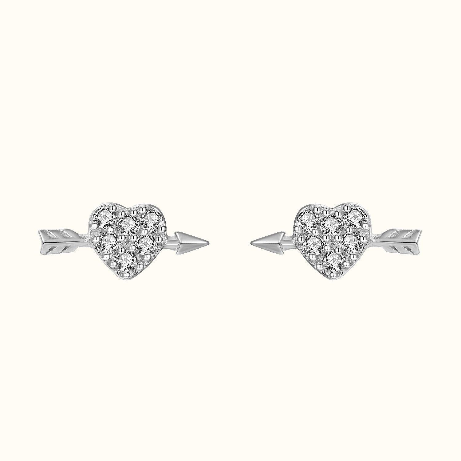 Pendientes de plata aplastados