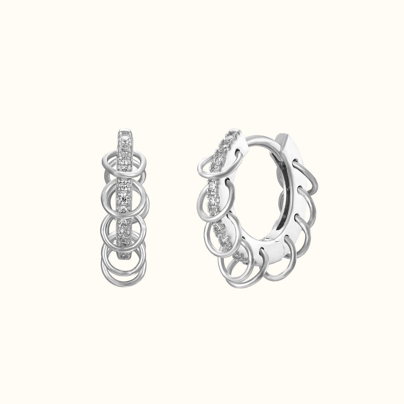 Anillos Punky Aro de Plata CZ