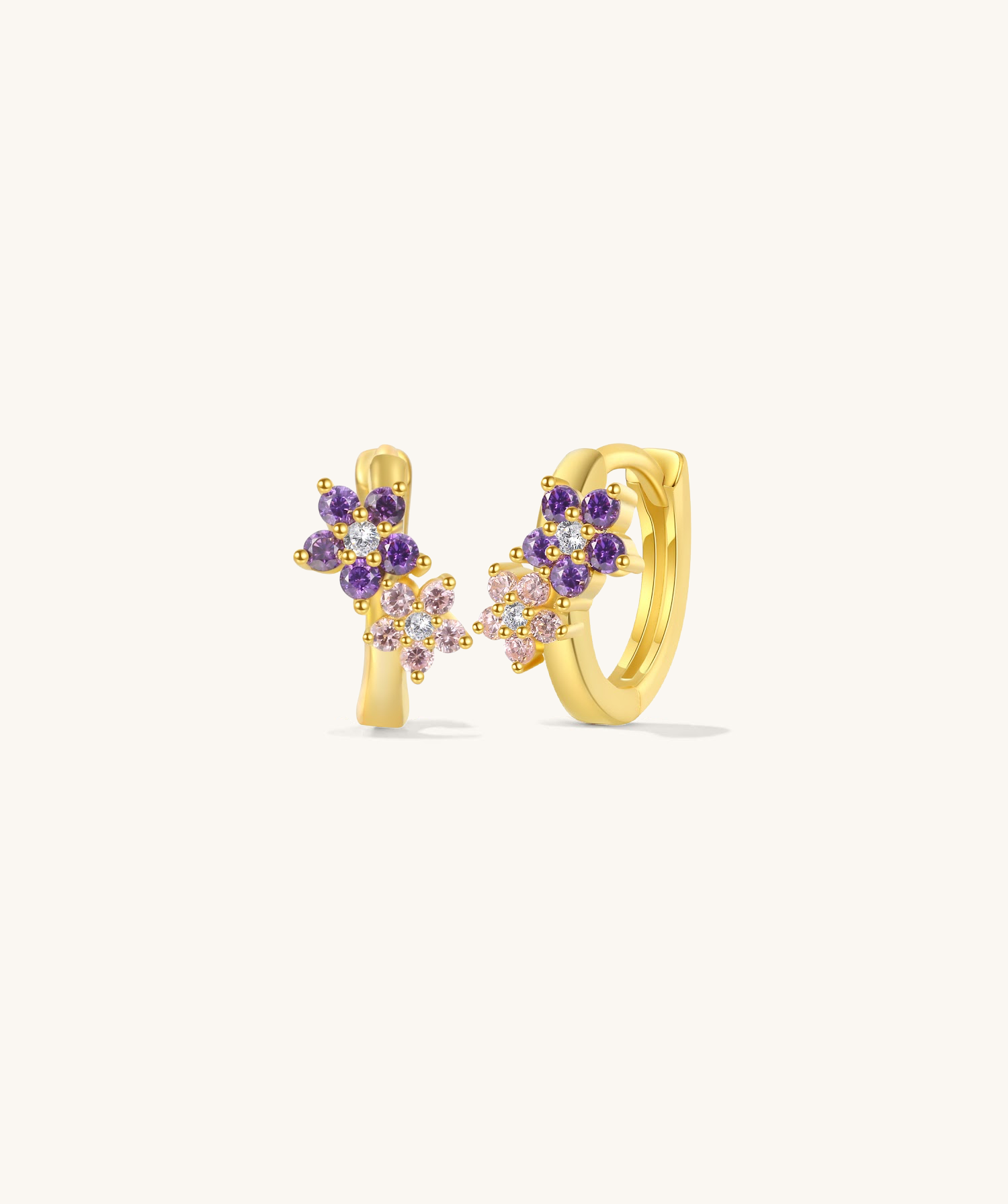 Syringa Gold Huggie Hoops