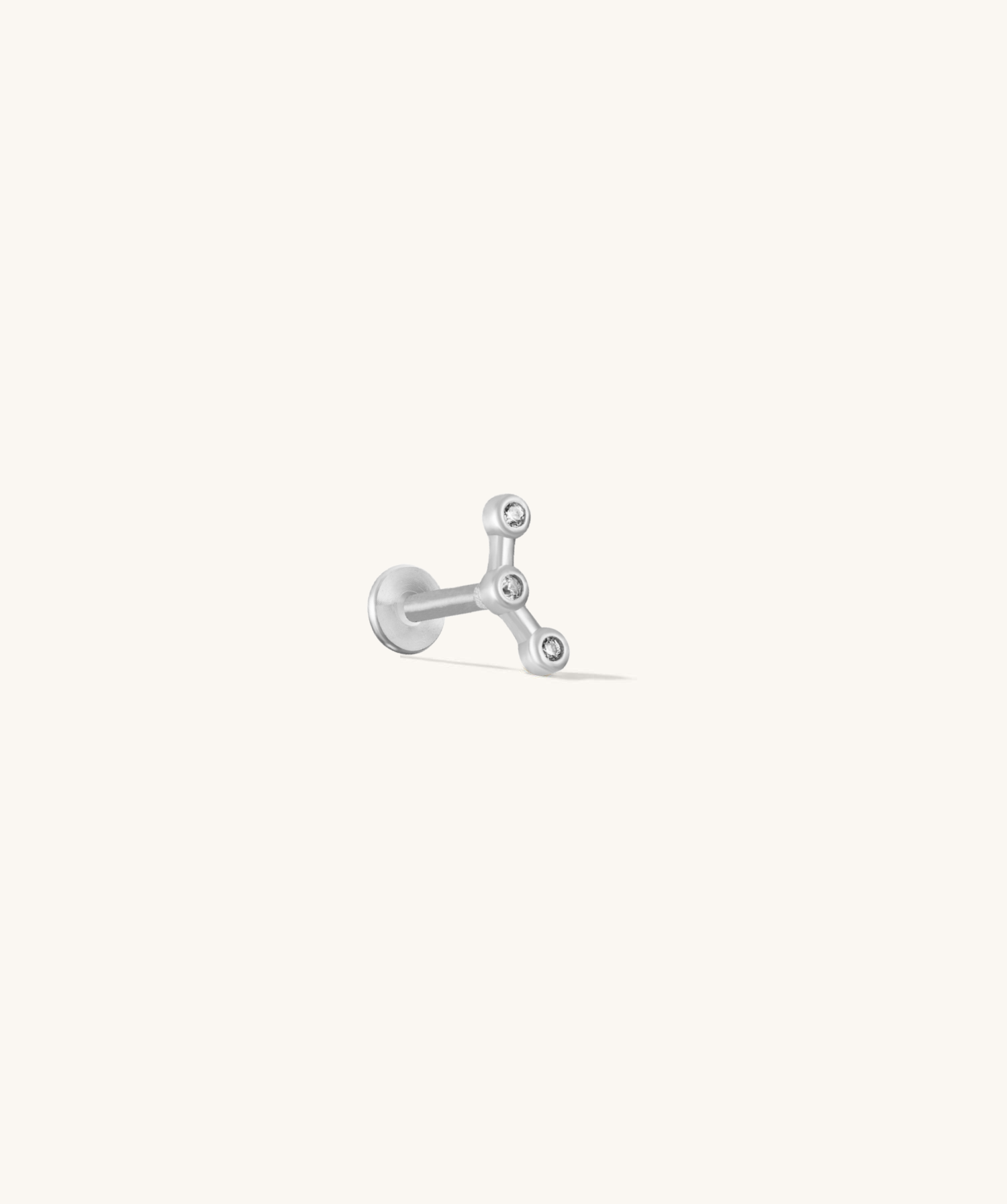 Constellation CZ Silver Flatback Stud