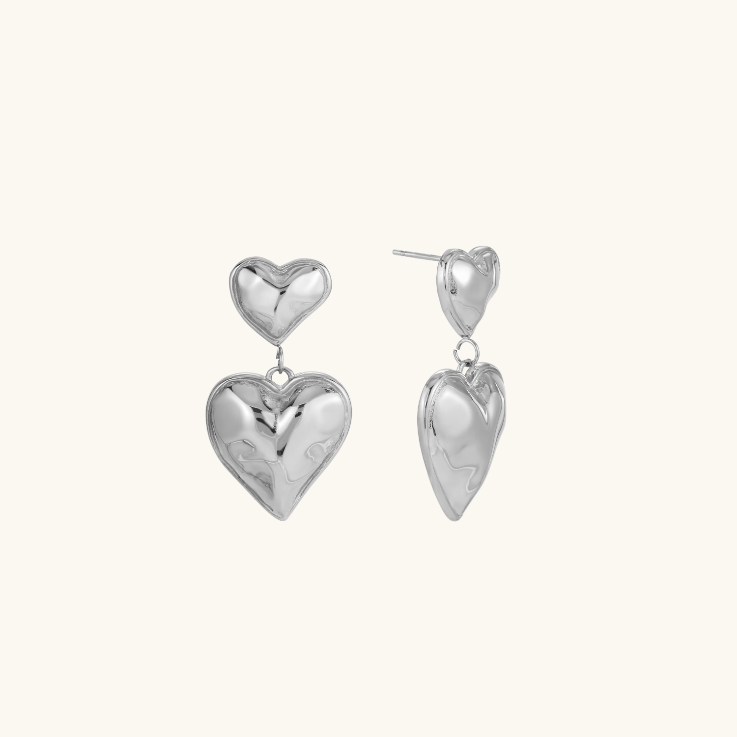 Love Silver Earrings
