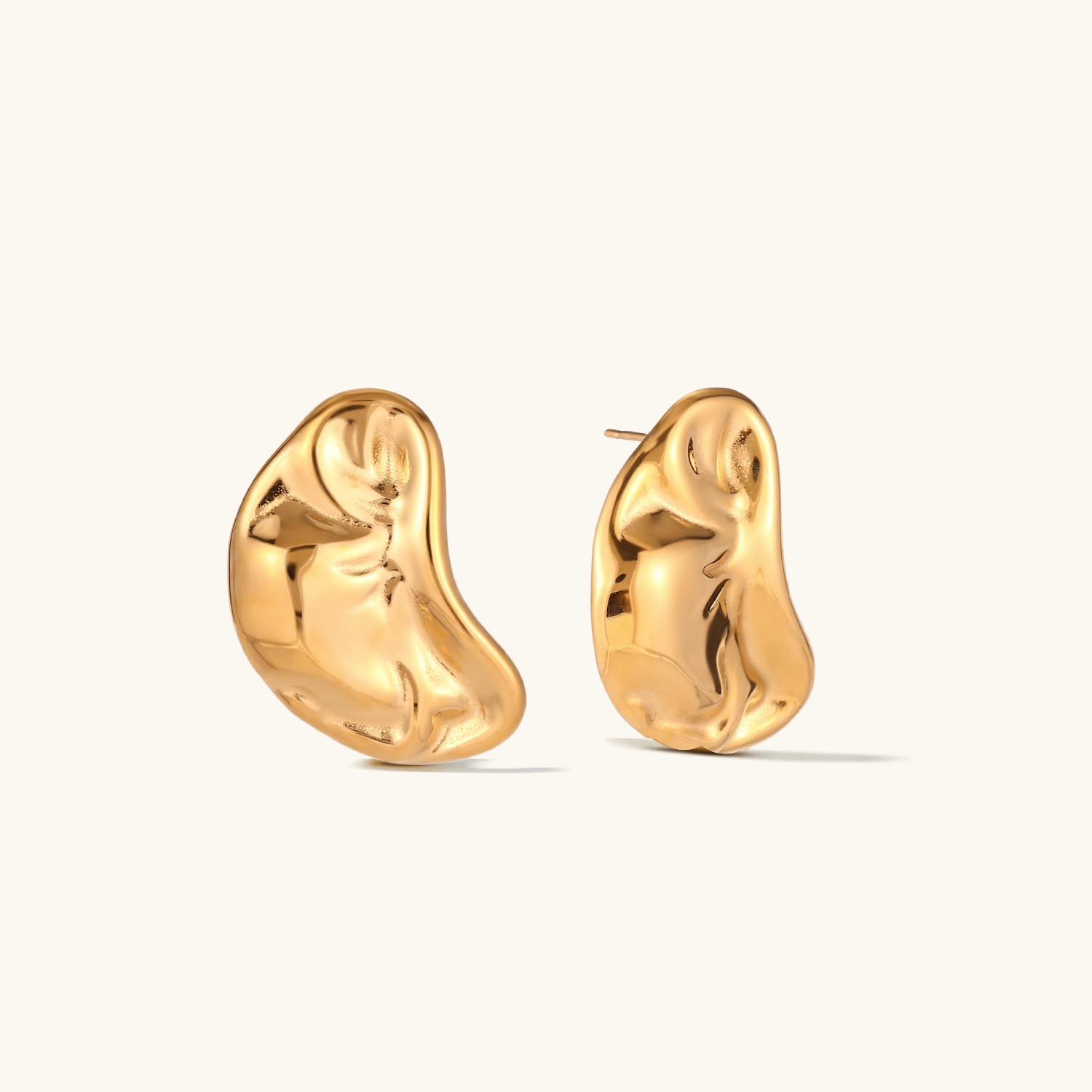 Tidal Gold Earrings