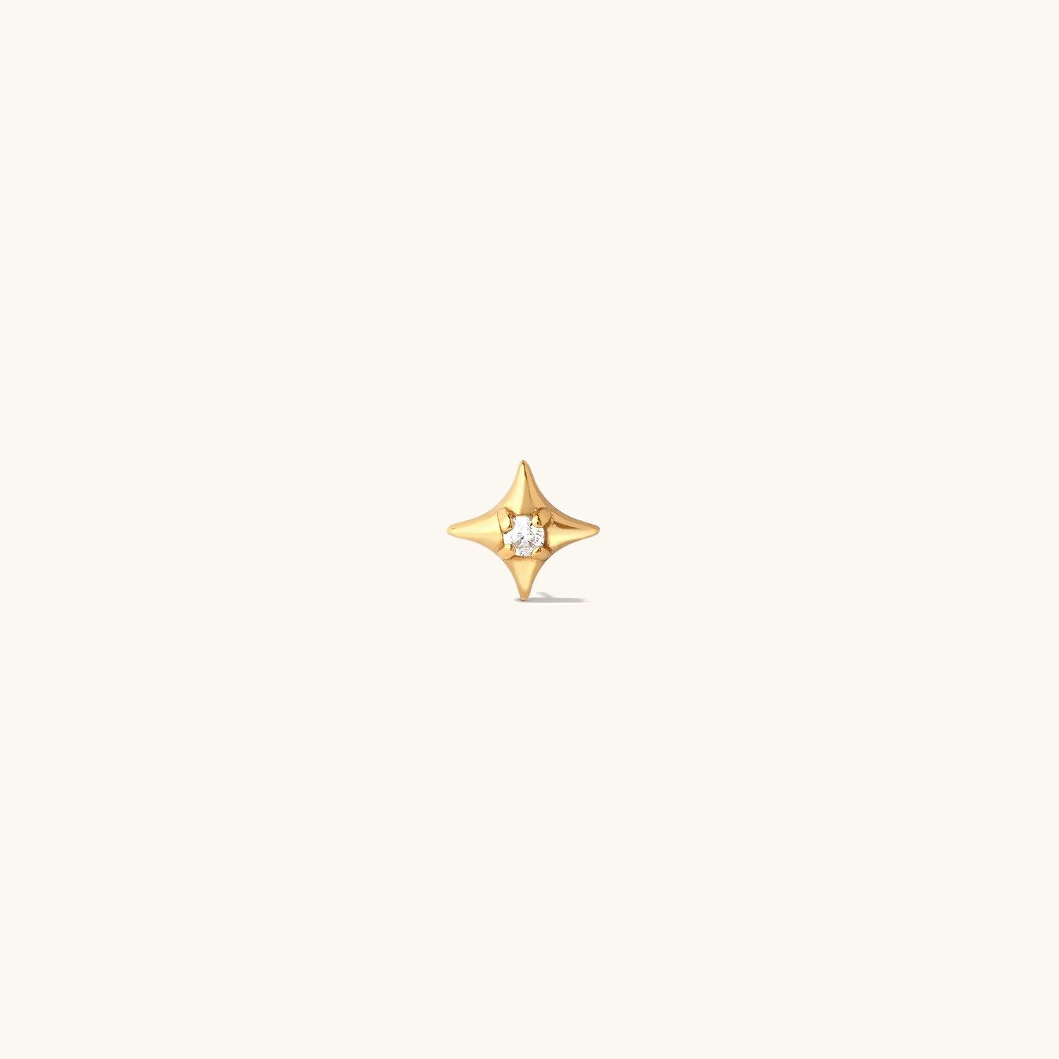 Cosmic Star Gold Flatback Stud