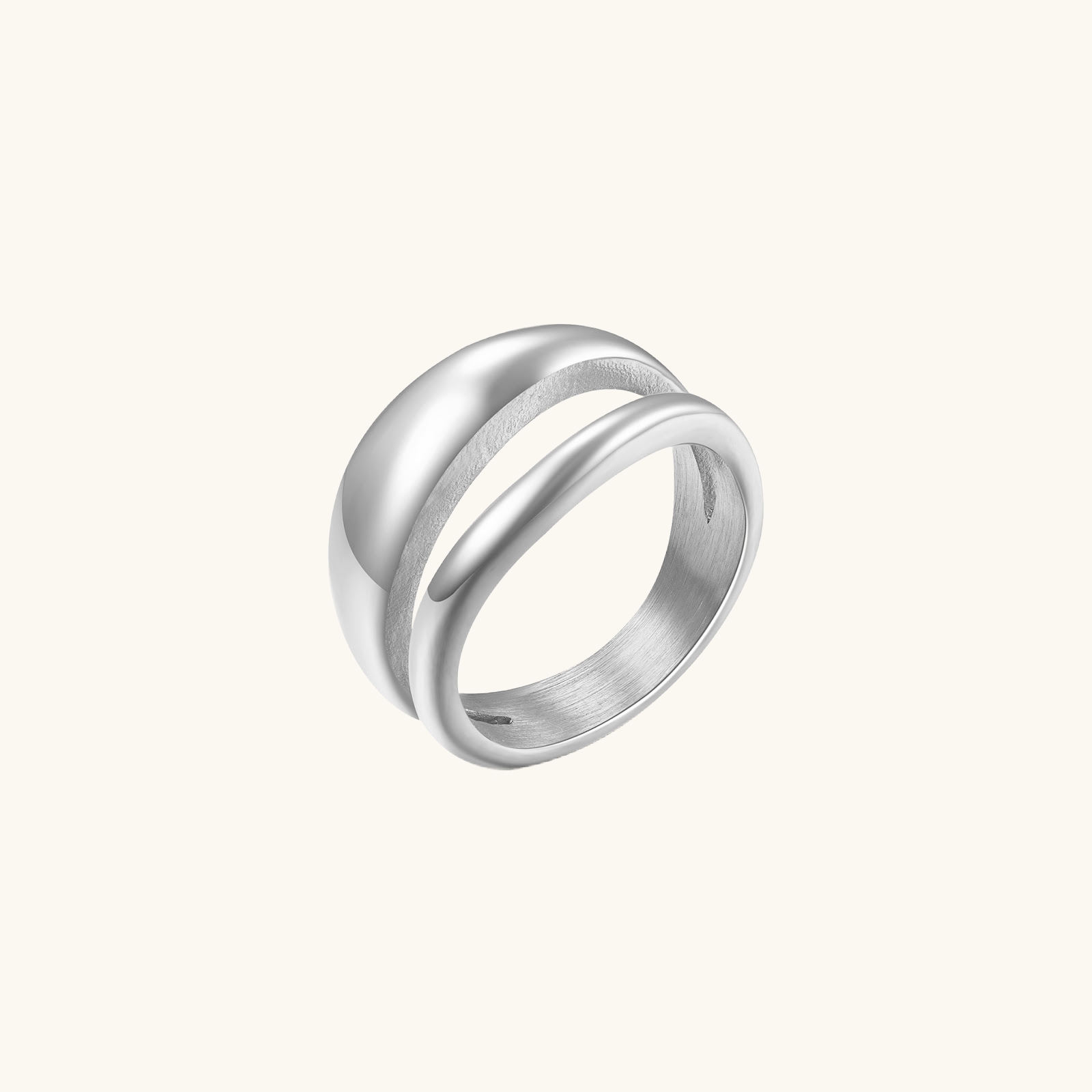 Duet Silver Ring