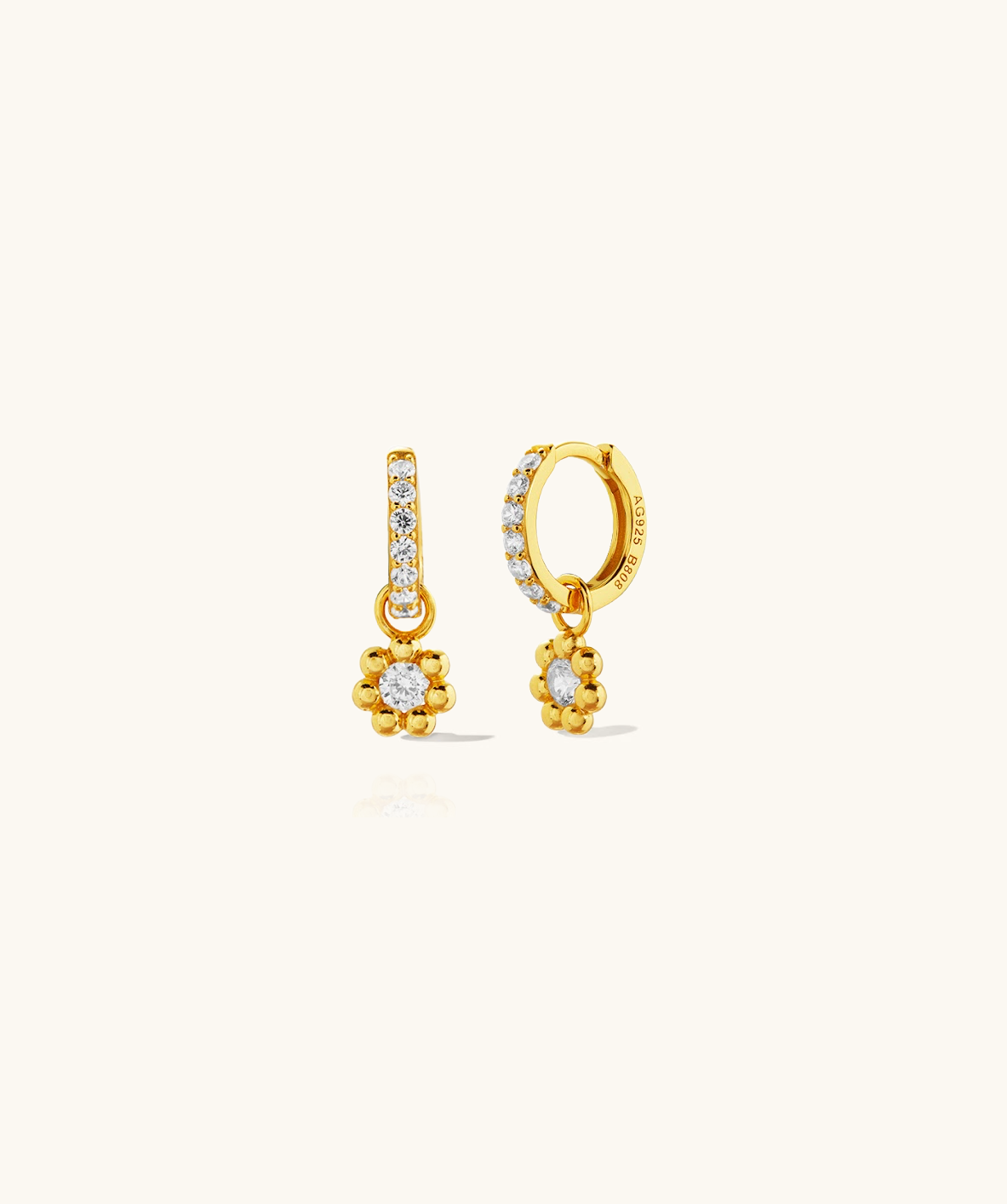 Bloom Hoops in Gold