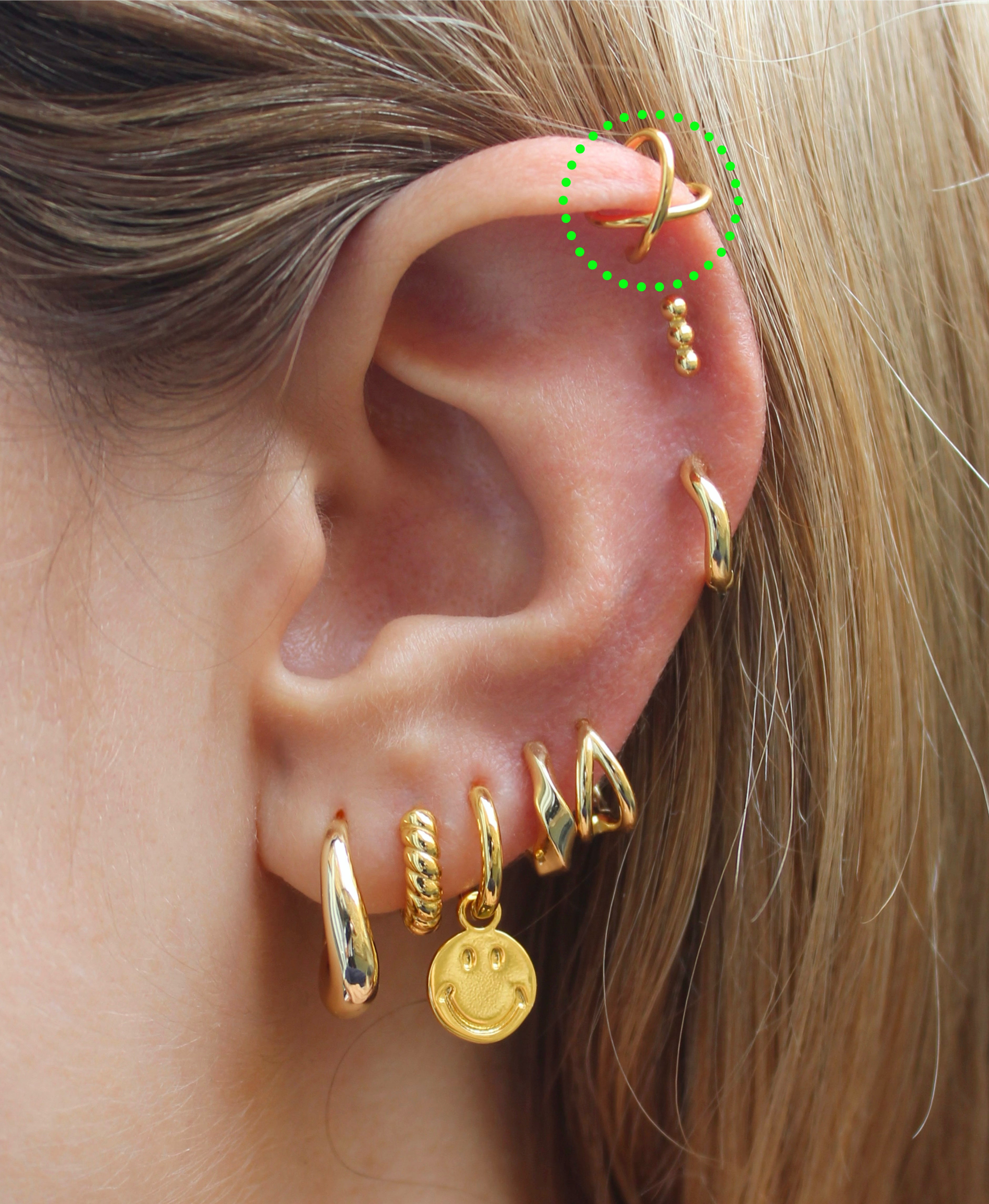 Double Gold Ear Cuff