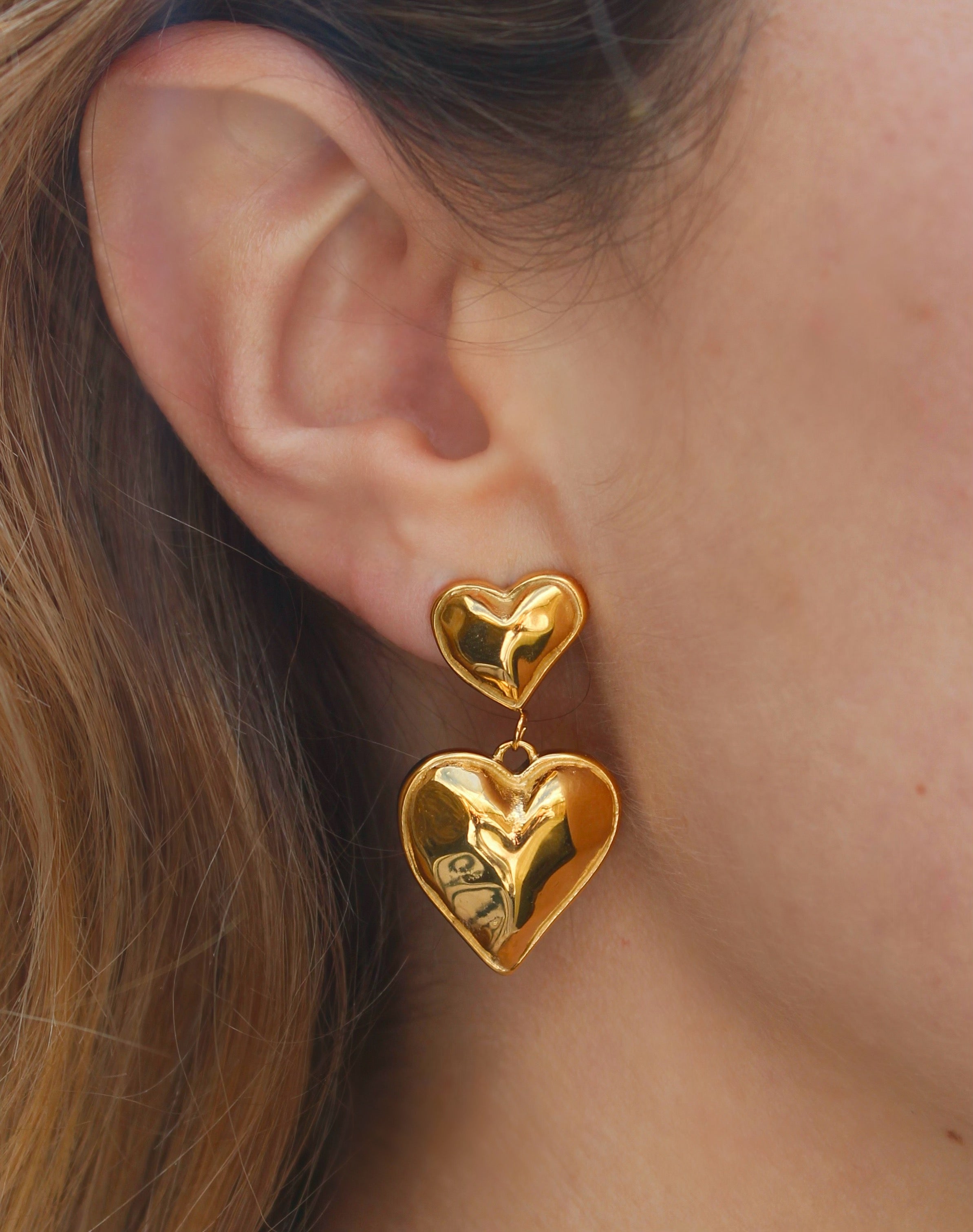 Love Gold Earrings