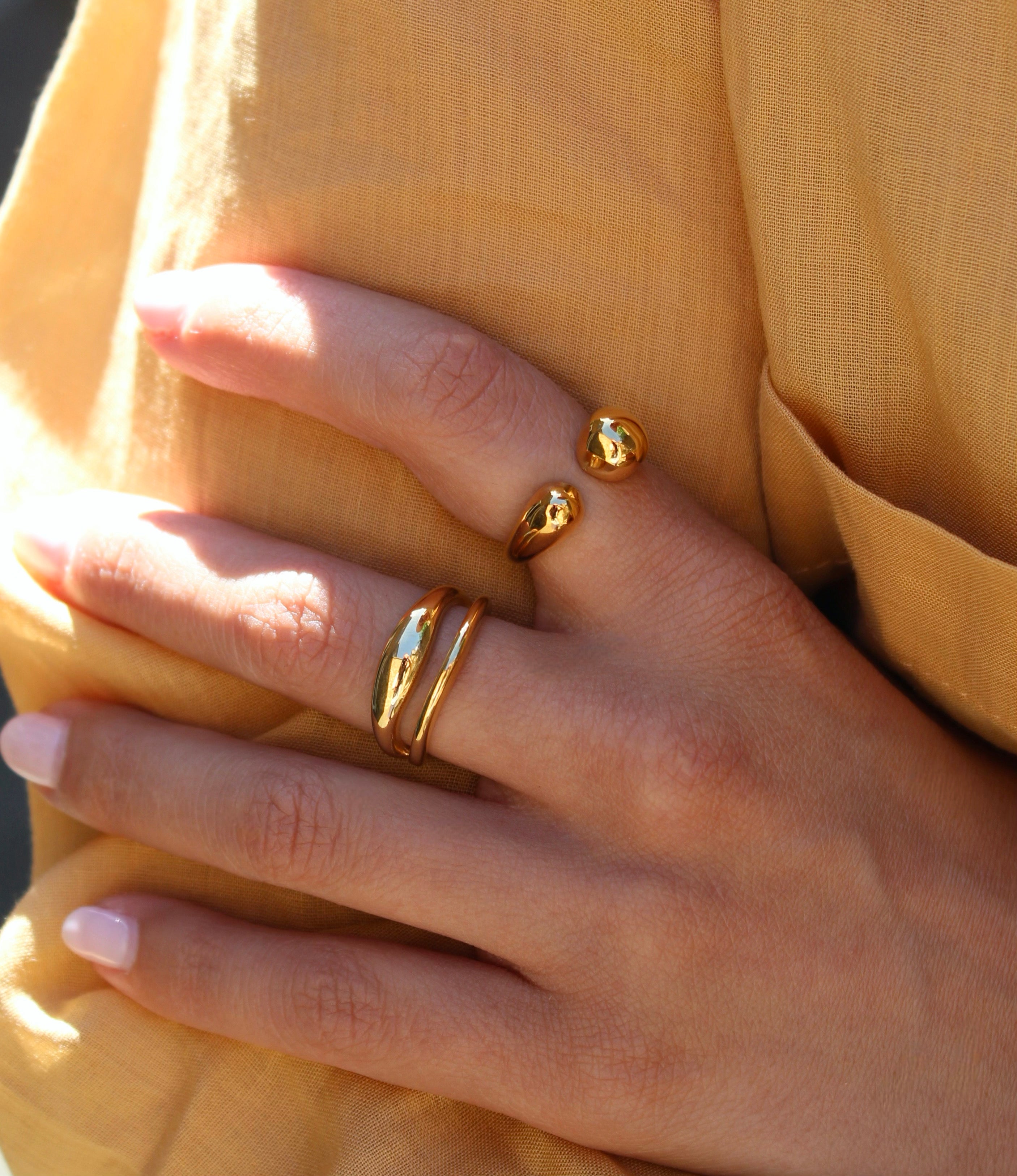 Sculptural Gold Ring