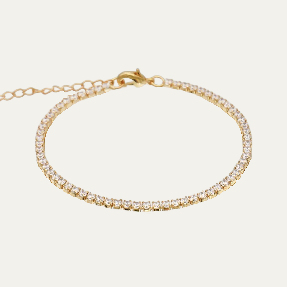Tennis Gold Bracelet
