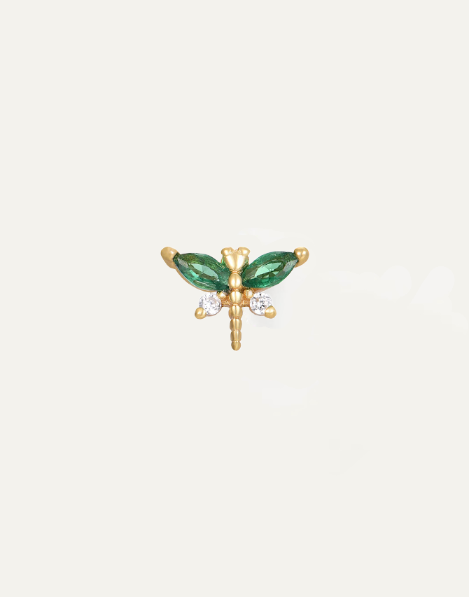Dragonfly Gold Stud